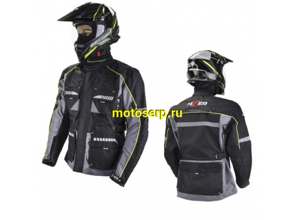 Купить  Куртка с жесткими вставками текстильная HIZER AT-5000 серая (XL) (ML 14952 купить с доставкой по Москве и России, цена, технические характеристики, комплектация фото  - motoserp.ru