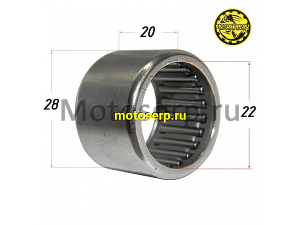 Купить  Подшипник игольчатый 22*28*20  HK2220 (шт) (К-дар 2300234 купить с доставкой по Москве и России, цена, технические характеристики, комплектация фото  - motoserp.ru