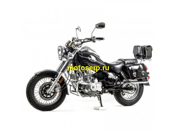 Купить  Мотоцикл Motoland WOLF 300 4Т., двиг. 175FMM PR5, возд.-масл., диск/барабан, 110/90-16"/180/90-15" (зал) (шт) (зак) (ML 21917 купить с доставкой по Москве и России, цена, технические характеристики, комплектация фото  - motoserp.ru