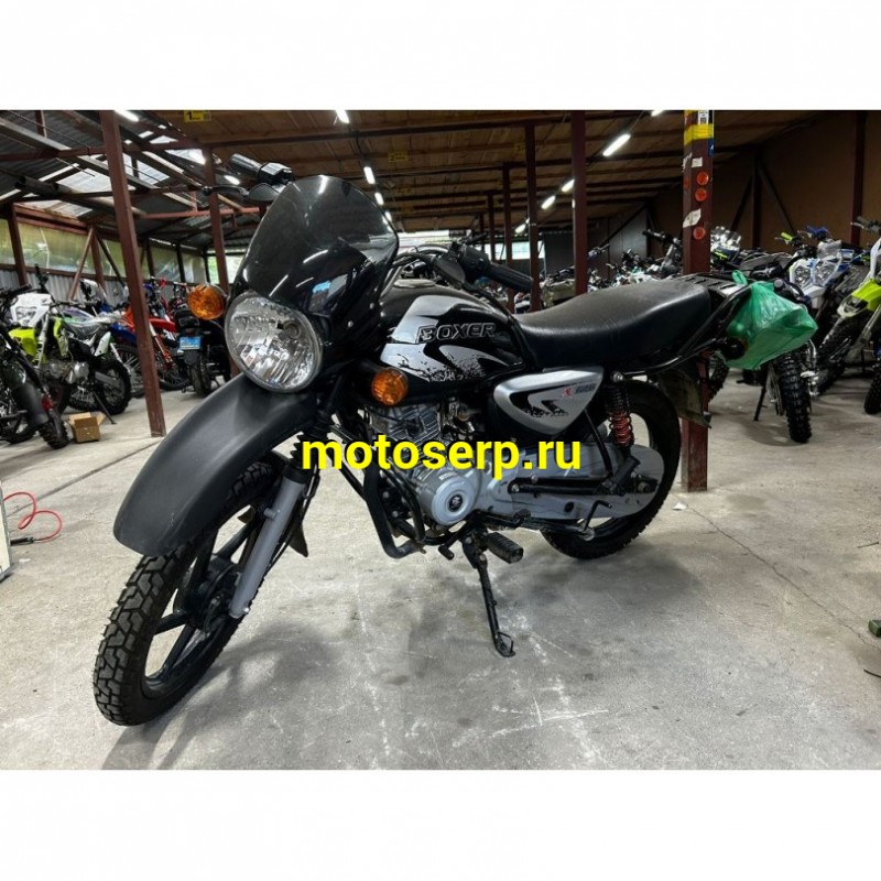 Купить  Мотоцикл Bajaj Boxer 125 X черный, Б/У, состояние нового, пробег1942 (шт) купить с доставкой по Москве и России, цена, технические характеристики, комплектация фото  - motoserp.ru