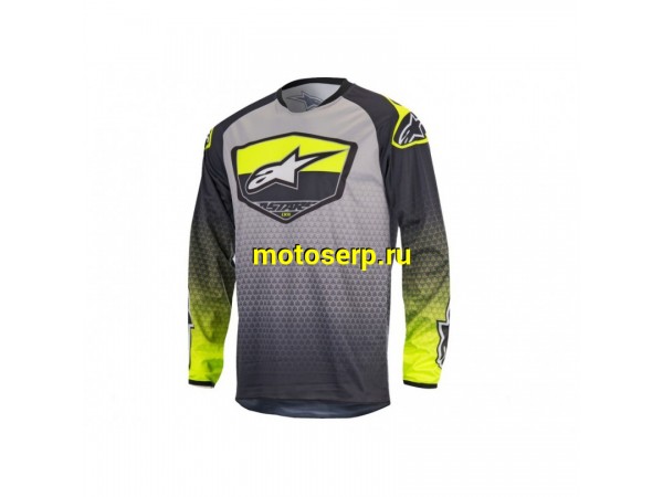 Купить  Джерси (футболка для мотокросса) V-RUS AlpineStars LXII (цвет: серый (2XL)) (шт) (МотоЯ купить с доставкой по Москве и России, цена, технические характеристики, комплектация фото  - motoserp.ru