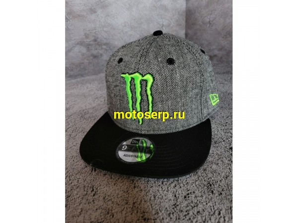 Купить  Бейсболка MONSTER Logo (черный/серый) (шт) (МотоЯ купить с доставкой по Москве и России, цена, технические характеристики, комплектация фото  - motoserp.ru