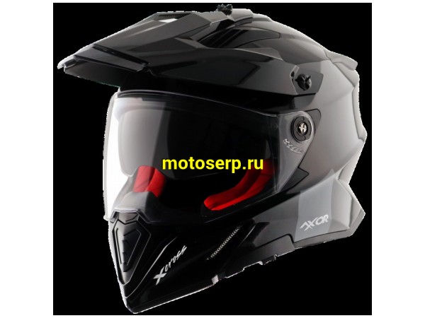 Купить  Шлем Кросс AXOR X - CROSS X1 DUAL VISOR SC-E (мотард), цвет чёрный (XL) (шт) (Bajaj X -CROSS-DV-SC-KR-E купить с доставкой по Москве и России, цена, технические характеристики, комплектация фото  - motoserp.ru