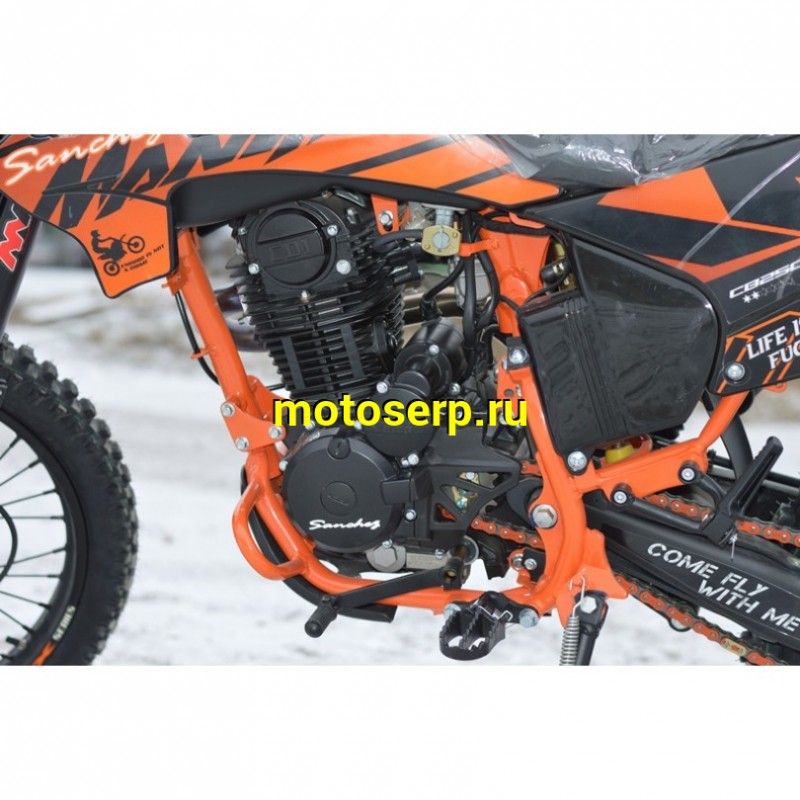 Купить  Мотоцикл Кросс/Эндуро Sanchez Maniac 250сс (спортинв) CB250D ZS165FMM, MNT-Tech 41, 21/18", USB, стоп. (шт) купить с доставкой по Москве и России, цена, технические характеристики, комплектация фото  - motoserp.ru