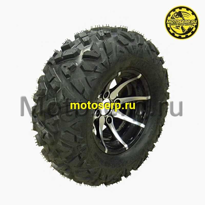 Купить  Колесо ATV 12" в сборе (шина ATV 25x10-12 (250х65-12) + диск (4х75mm.D-70mm, литой) (шт) (Хар купить с доставкой по Москве и России, цена, технические характеристики, комплектация фото  - motoserp.ru