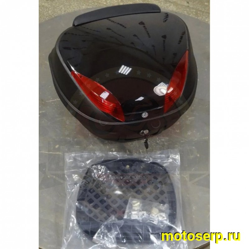 Купить  Кофр (ящик багажника) CIGNA E-63 42л. черный (шт) (MM 42071 купить с доставкой по Москве и России, цена, технические характеристики, комплектация фото  - motoserp.ru
