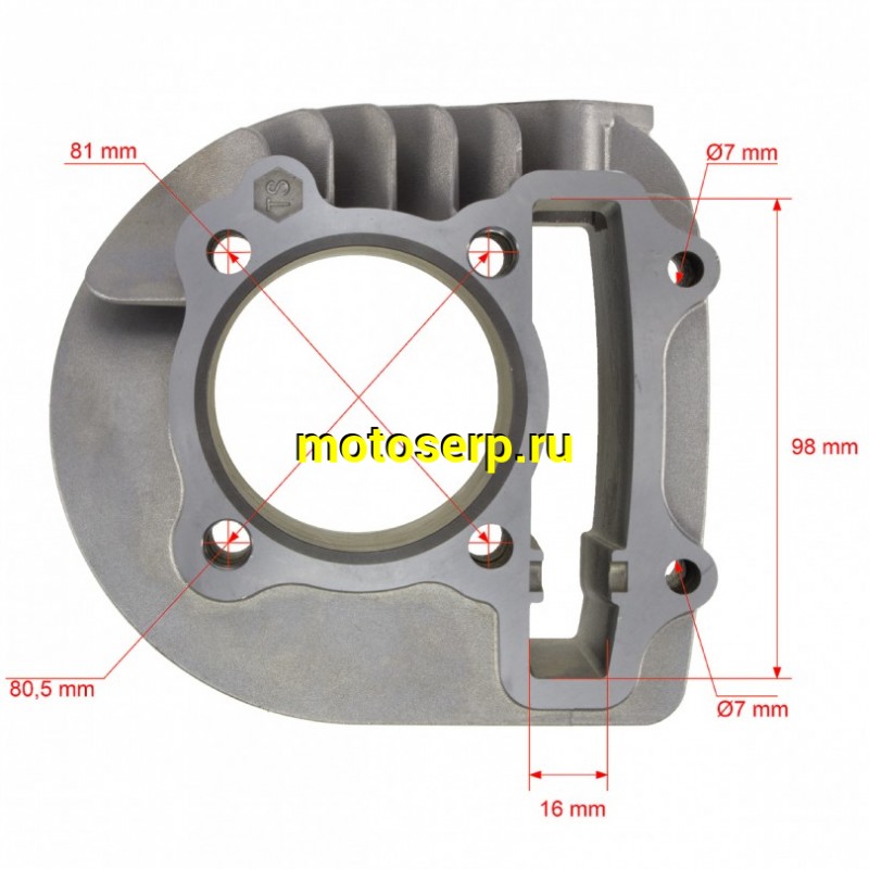 Купить  ЦПГ, поршневая группа 1Р63QML,1Р63QMK  180cc (D62.5; p-15) ATV 200 голая (шт) (Regul 010310010 купить с доставкой по Москве и России, цена, технические характеристики, комплектация фото  - motoserp.ru