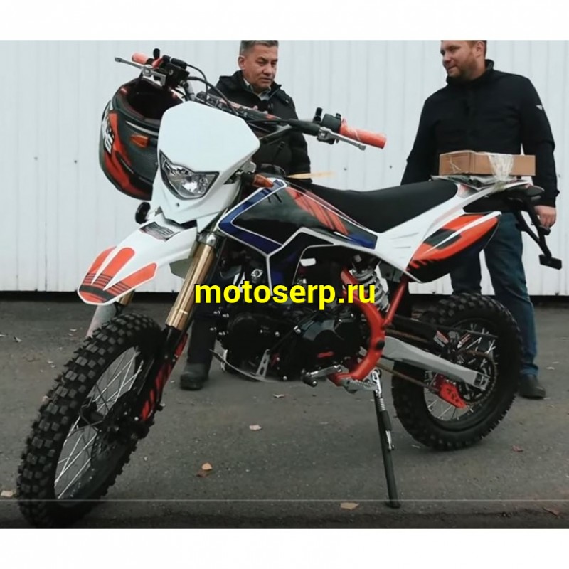 Купить  Мопед / питбайк X-MOTOS RX 50 (125сс)  17/14" мех.кпп, 139FMB, фара/повор/стоп/зеркала, кик+электр. (шт) (ФОТО купить с доставкой по Москве и России, цена, технические характеристики, комплектация фото  - motoserp.ru