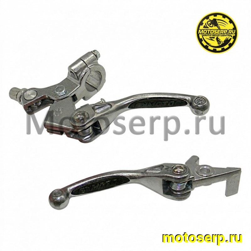 Купить  Рычаг сцепления/тормоза складные в сборе питбайк (тормоз+сцепление) чёрная накладка (пар) (0 купить с доставкой по Москве и России, цена, технические характеристики, комплектация фото  - motoserp.ru