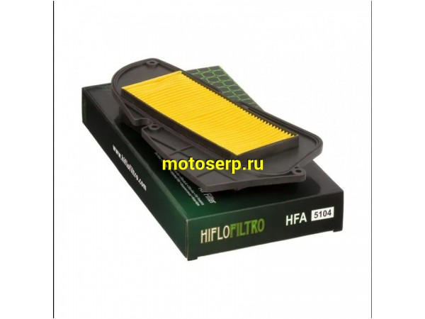 Купить  Фильтр воздушный HFA5104 (шт)  (0 купить с доставкой по Москве и России, цена, технические характеристики, комплектация фото  - motoserp.ru