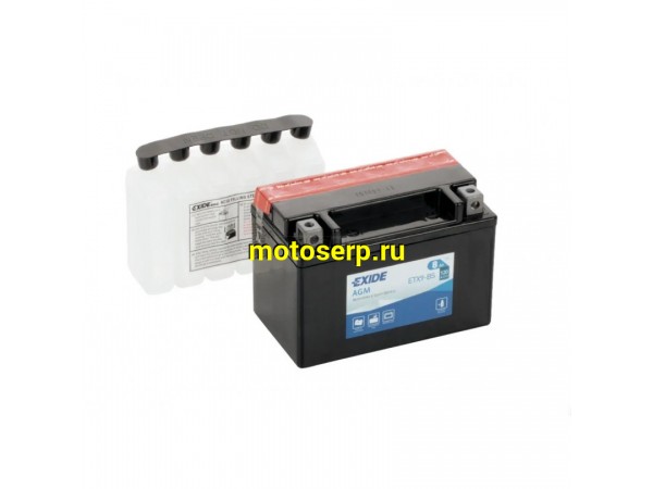 Купить  Аккумулятор 12в  8а (150x87x105) EXIDE ETX9-BS 120 А прям. пол. 8 Ач (шт)  (0 купить с доставкой по Москве и России, цена, технические характеристики, комплектация фото  - motoserp.ru