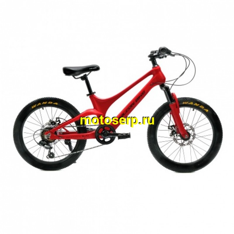 Купить  20" скоростной FALCON BIKE MILD красный (Фалькон Байк Милд) 20"; 6ск; рама-магний; тормоз-Disk (шт) (ART купить с доставкой по Москве и России, цена, технические характеристики, комплектация фото  - motoserp.ru