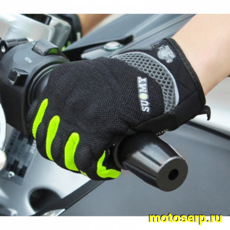 Купить  Перчатки  SUOMY Black/Light-green, р-р M (пар) (0 купить с доставкой по Москве и России, цена, технические характеристики, комплектация фото  - motoserp.ru