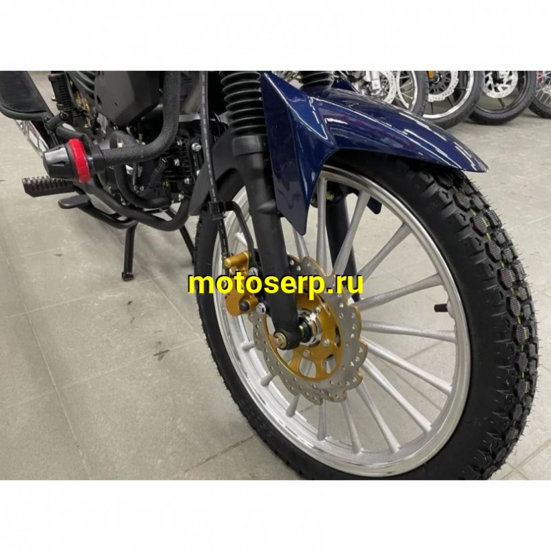 Купить  Мопед Regulmoto Alpha (RM-5) Синий 4Т; 50cc;  колеса 17/17"литые; 4пер, диск/диск, LED фара, USB-порт (шт) 01250 (ФОТО купить с доставкой по Москве и России, цена, технические характеристики, комплектация фото  - motoserp.ru