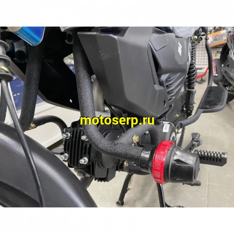 Купить  Мопед Regulmoto Alpha (RM-5) Синий 4Т; 50cc;  колеса 17/17"литые; 4пер, диск/диск, LED фара, USB-порт (шт) 01250 (ФОТО купить с доставкой по Москве и России, цена, технические характеристики, комплектация фото  - motoserp.ru