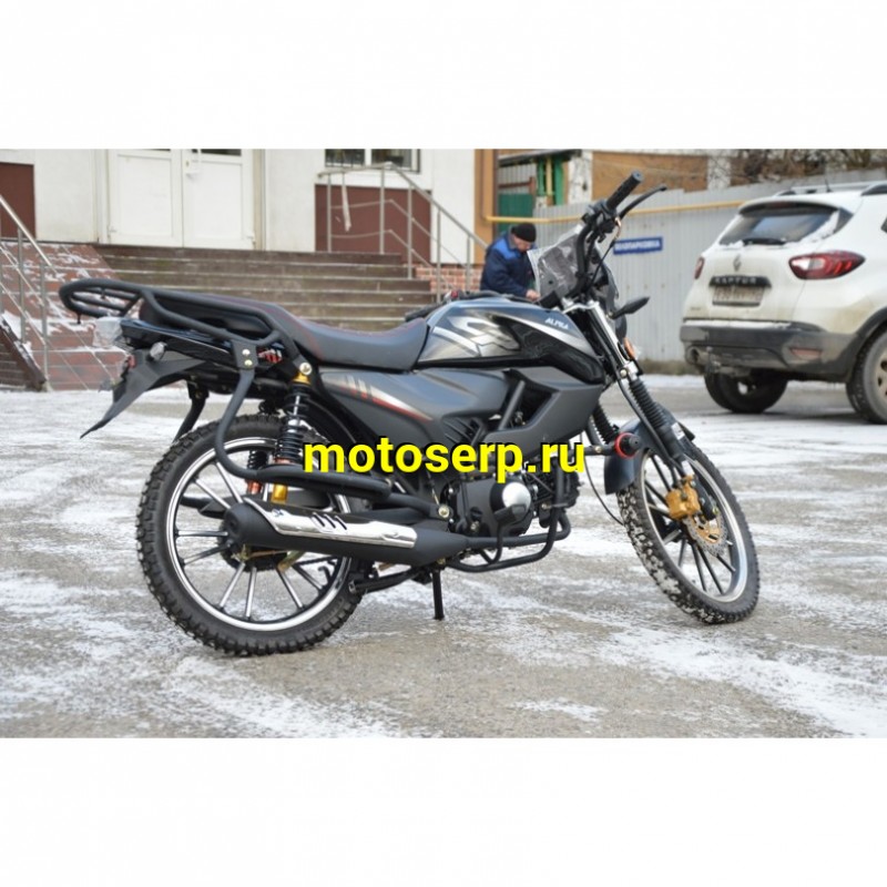 Купить  Мопед ALPHA JAGUAR RS SPORT  4Т; 50cc; колеса 17/17"литые; 4пер, эл. старт; диск/бар, обтекатель, пеги (шт) 01250 (ФОТО купить с доставкой по Москве и России, цена, технические характеристики, комплектация фото  - motoserp.ru