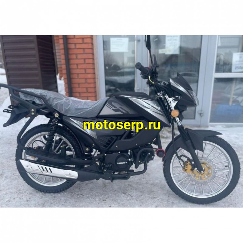 Купить  Мопед Regulmoto Alpha (RM-5) Черный матовый 4Т; 50cc;  колеса 17/17"литые; 4пер, диск/диск, LED фара, USB-порт (шт) 01250 (ФОТО купить с доставкой по Москве и России, цена, технические характеристики, комплектация фото  - motoserp.ru