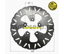 Диск тормозной передний (265x72x3,5) (отв:5x55) VENTO Monster 125/250 (DYJ-663000-135001) (шт) (Vento 26288