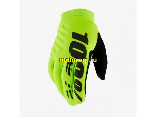 Купить  Перчатки 100% Brisker Glove (Fluo Yellow/Black XXL (10003-00019) 2024г. (пар) (Fox УТ-00022168 купить с доставкой по Москве и России, цена, технические характеристики, комплектация фото  - motoserp.ru