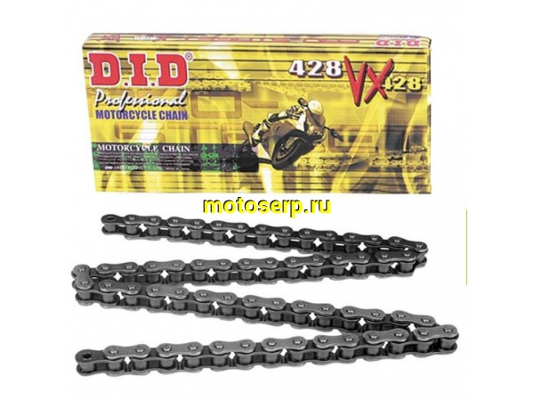 Купить  Цепь приводная (428х122) DID 428VX X-Ring С САЛЬНИКОМ (шт) (428VX122 (JP купить с доставкой по Москве и России, цена, технические характеристики, комплектация фото  - motoserp.ru