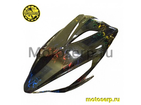 Купить  Обтекатель передний верхний (клюв) VENTO CORSA BLACK (Черный с молниями) (шт)  (Vento 22661  купить с доставкой по Москве и России, цена, технические характеристики, комплектация фото  - motoserp.ru