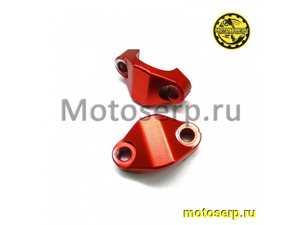 Купить  Крепление (кронштейн, хомут, зажим) руля D28mm красный (пар) (0  купить с доставкой по Москве и России, цена, технические характеристики, комплектация фото  - motoserp.ru