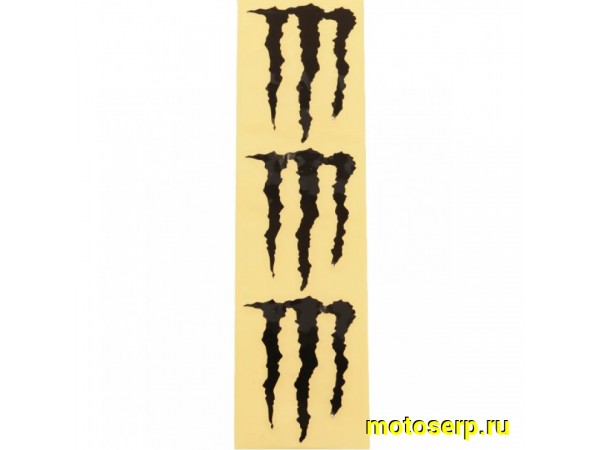 Купить  Наклейка логотип MONSTER ENERGY (5x6см, 3шт, черная) (#HTC10103) N-648 (0 купить с доставкой по Москве и России, цена, технические характеристики, комплектация фото  - motoserp.ru