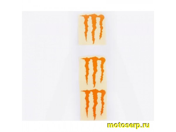 Купить  Наклейка логотип MONSTER ENERGY (5x6см, 3шт, оранжевая) (#HTC10103) N-645 (0 купить с доставкой по Москве и России, цена, технические характеристики, комплектация фото  - motoserp.ru