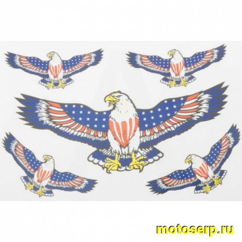 Купить  Наклейки (набор) EAGLE (24х16см) (#0060C) N-1362 (0 купить с доставкой по Москве и России, цена, технические характеристики, комплектация фото  - motoserp.ru