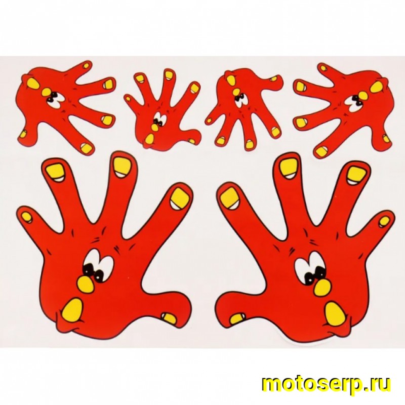 Купить  Наклейки (набор) HAND (25х18см) (#0202) N-1433 (0 купить с доставкой по Москве и России, цена, технические характеристики, комплектация фото  - motoserp.ru