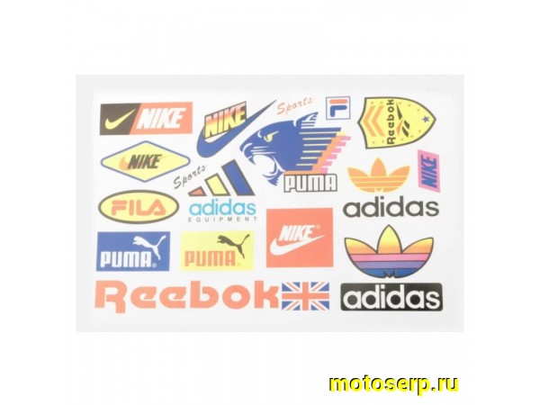 Купить  Наклейки (набор) спонсоры, мультибренд (26х17см) (#0013) N-1397 (0 купить с доставкой по Москве и России, цена, технические характеристики, комплектация фото  - motoserp.ru