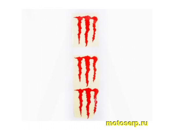 Купить  Наклейка логотип MONSTER ENERGY (5x6см, 3шт, красная) (#HTC10103) N-644 (0 купить с доставкой по Москве и России, цена, технические характеристики, комплектация фото  - motoserp.ru