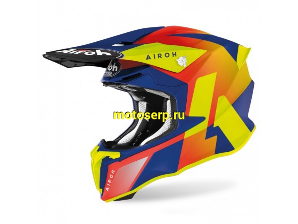 Купить  Шлем Кросс AIROH Twist 2.0 Lift AZURE MATT (XXL) (шт) (AIROH TW2LF купить с доставкой по Москве и России, цена, технические характеристики, комплектация фото  - motoserp.ru