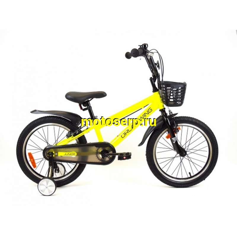 Купить  20" ORLAN WING JUNIOR желтый (Орлан Винг Джуниор) 20"; 1ск; рама-сталь; V-Brake (шт) (ART (M купить с доставкой по Москве и России, цена, технические характеристики, комплектация фото  - motoserp.ru