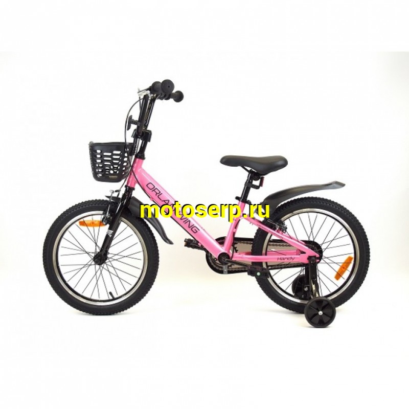 Купить  16" ORLAN WING HANDY розовый (Орлан Винг Хенди) 16"; 1ск; рама-сталь; тормоз-V-brake (шт) (ART (M купить с доставкой по Москве и России, цена, технические характеристики, комплектация фото  - motoserp.ru