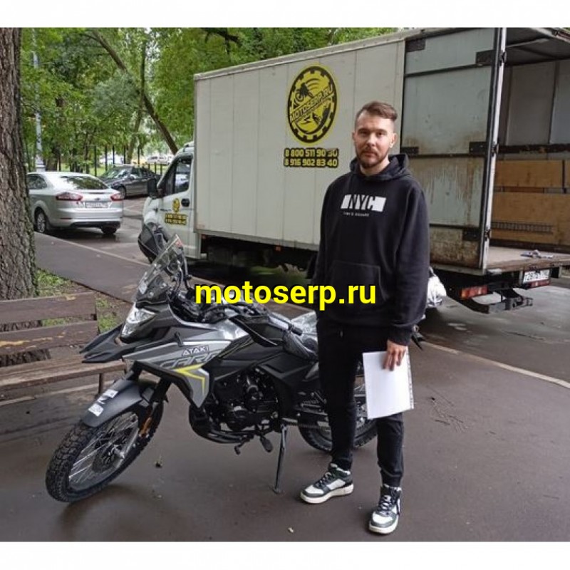 Купить  Мотоцикл внедорожный ATAKI CARRERA 300 (4T PR300) ПТС 19/17 (2025г.) Серый Тур-эндуро ЗА КОФРЫ +35000р. без дуг. (шт) (SM  купить с доставкой по Москве и России, цена, технические характеристики, комплектация фото  - motoserp.ru