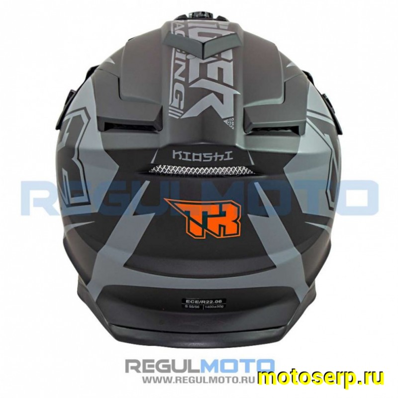 Купить  Шлем Кросс KIOSHI TR H637 черный/серый  р-р XXL (шт) (Regul 111222-25 купить с доставкой по Москве и России, цена, технические характеристики, комплектация фото  - motoserp.ru