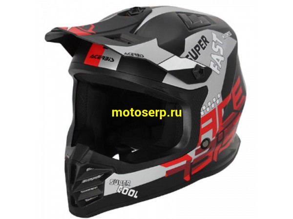 Купить  Шлем Кросс (Детский) Acerbis PROFILE JUNIOR Black/Red (YL) (шт) (Acerbis 0025401.323.054 купить с доставкой по Москве и России, цена, технические характеристики, комплектация фото  - motoserp.ru