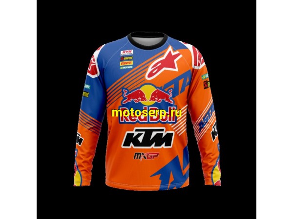 Купить  Джерси (футболка для мотокросса) V-RUS AlpineStars KTM для детей (цвет:  (синий (детский) рост 146 (шт) (МотоЯ купить с доставкой по Москве и России, цена, технические характеристики, комплектация фото  - motoserp.ru
