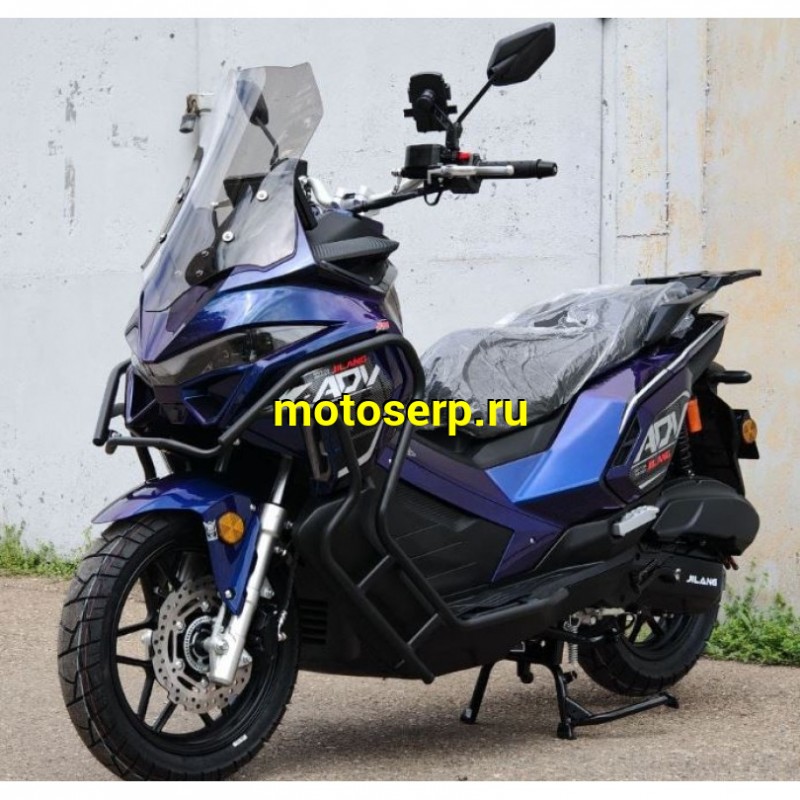Купить  Скутер Jilang ADV 2+ EFI 50сс ИНЖЕКТОР 14/13" дикс/бар, дуги, держатель телефона +шлем (шт) 01800  (Jilang купить с доставкой по Москве и России, цена, технические характеристики, комплектация фото  - motoserp.ru