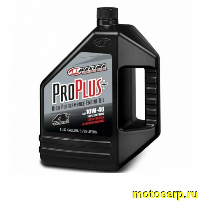 Купить  Масло MAXIMA 10W40 Pro Plus+ для мотоц и мопедов с мех к.п. 4 так синт.4л (шт) (Maxima 30-029128 купить с доставкой по Москве и России, цена, технические характеристики, комплектация фото  - motoserp.ru