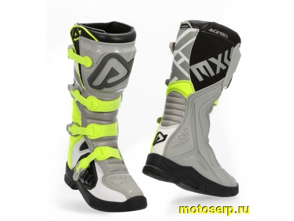 Купить  Мотоботы кросс. ACERBIS X-TEAM серый/ желтый, р-р 44" (NQ) (пар) (0 купить с доставкой по Москве и России, цена, технические характеристики, комплектация фото  - motoserp.ru