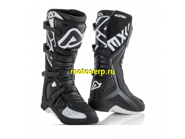 Купить  Мотоботы кросс. ACERBIS X-TEAM черный/ белый, р-р 41" (NQ) (пар) (RM 108800-3 купить с доставкой по Москве и России, цена, технические характеристики, комплектация фото  - motoserp.ru