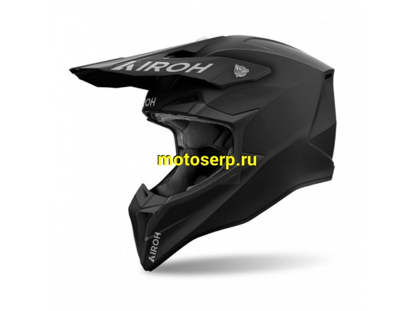 Купить  Шлем Кросс AIROH WRAAAP COLOR Black Matt (S) (шт) (AIROH WRA1 купить с доставкой по Москве и России, цена, технические характеристики, комплектация фото  - motoserp.ru