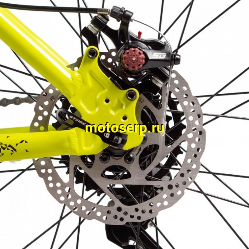 Купить  27.5" STINGER ELEMENT желтый (16") (СТИНГЕР ЭЛЕМЕНТ) 27.5" горный; 14ск; рама-алюминий; тормоз-Disk; вилка пружинно-эластомерная (шт) (ART купить с доставкой по Москве и России, цена, технические характеристики, комплектация фото  - motoserp.ru
