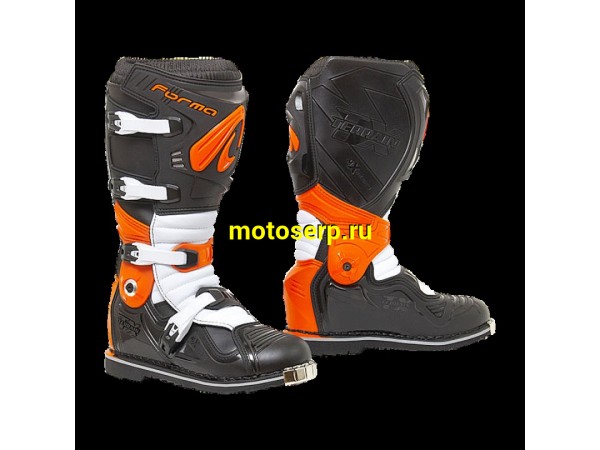 Купить  Мотоботы кросс. FORMA  TERRAIN EVOLUTION TX BLK/ORANGE/WHITE , р-р 47" (Ч-З) (пар) (УТ-00111373) (JP купить с доставкой по Москве и России, цена, технические характеристики, комплектация фото  - motoserp.ru