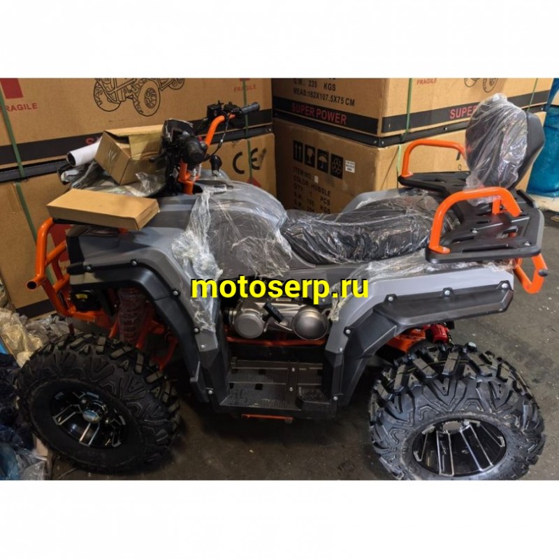 Купить  200cc Квадроцикл ATV D6 NEW 200cc (комплект запчастей для сборки)  Лебедка, 10/10", фарком, спинка, дуги пас, фара-балка, защита рук (шт) (ФОТО (Ram купить с доставкой по Москве и России, цена, технические характеристики, комплектация фото  - motoserp.ru