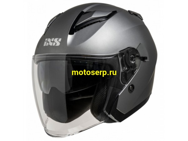 Купить  Шлем открытый  со стеклом IXS 868 LV X10058 M99 цвет серый р-р L (шт) (IXS X10058_M99_L купить с доставкой по Москве и России, цена, технические характеристики, комплектация фото  - motoserp.ru