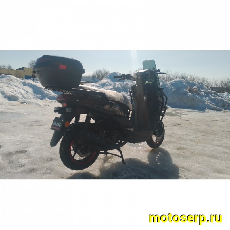 Купить  Скутер Jilang TANK-3 EFI 50сс 12/12" ИНЖЕКТОР, дикс/диск, дуги, кофр, держатель телефона, кофр (шт) 01700 (Jilang  (К-дар купить с доставкой по Москве и России, цена, технические характеристики, комплектация фото  - motoserp.ru