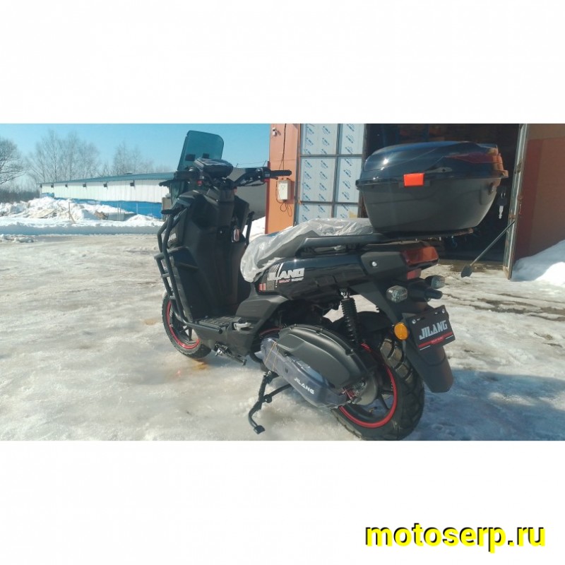 Купить  Скутер Jilang TANK-3 EFI 50сс 12/12" ИНЖЕКТОР, дикс/диск, дуги, кофр, держатель телефона, кофр (шт) 01700 (Jilang  (К-дар купить с доставкой по Москве и России, цена, технические характеристики, комплектация фото  - motoserp.ru